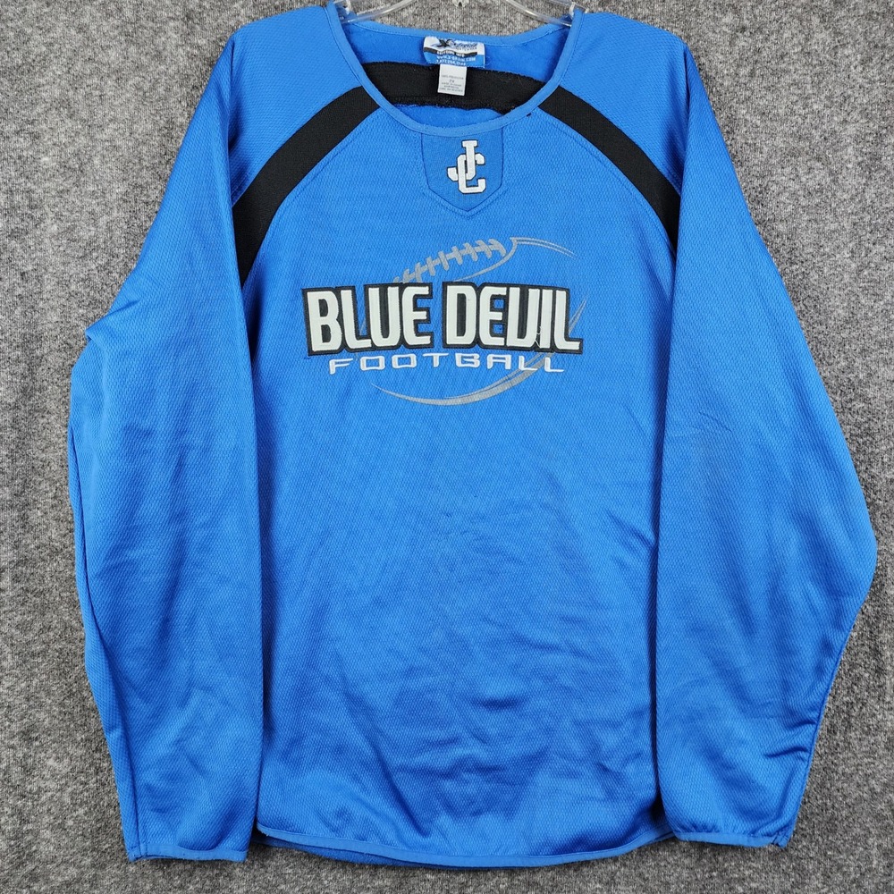 X-Grain Sportswear Blue Devil Football Jersey Mens 2X Blue Good Long Sleeve Mesh